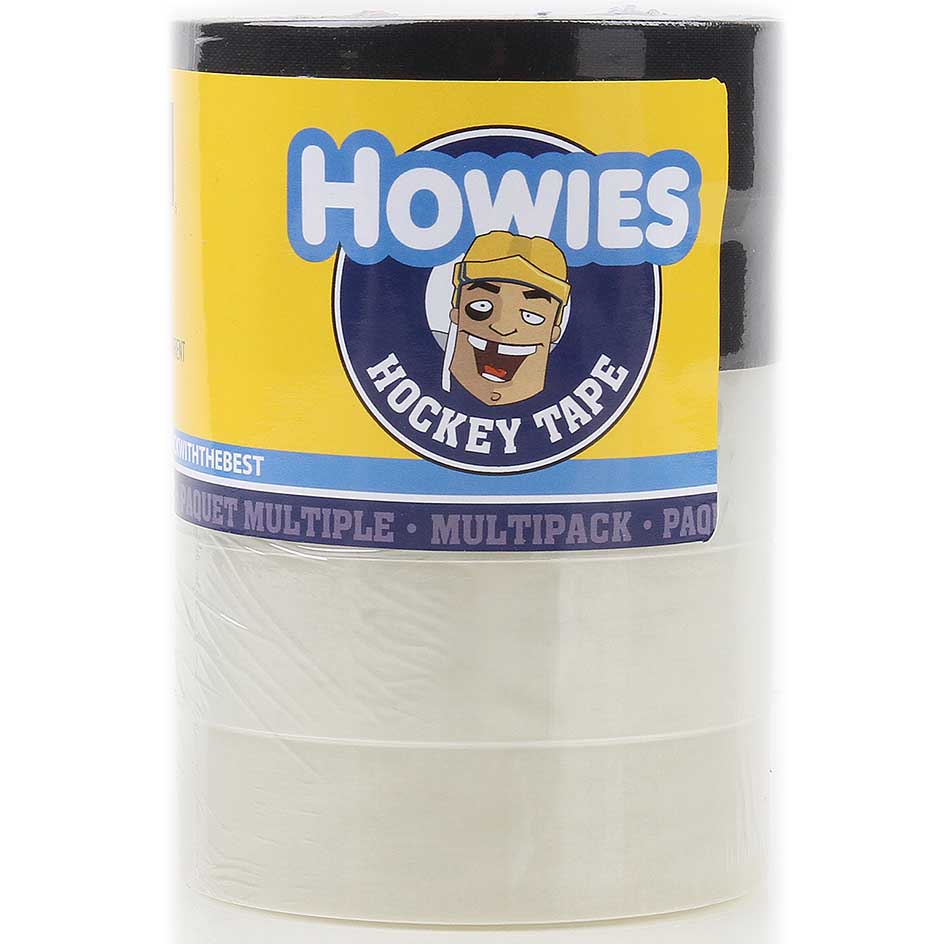 Howies Retail Pack - Clear & Black - Ice Hockey Tape