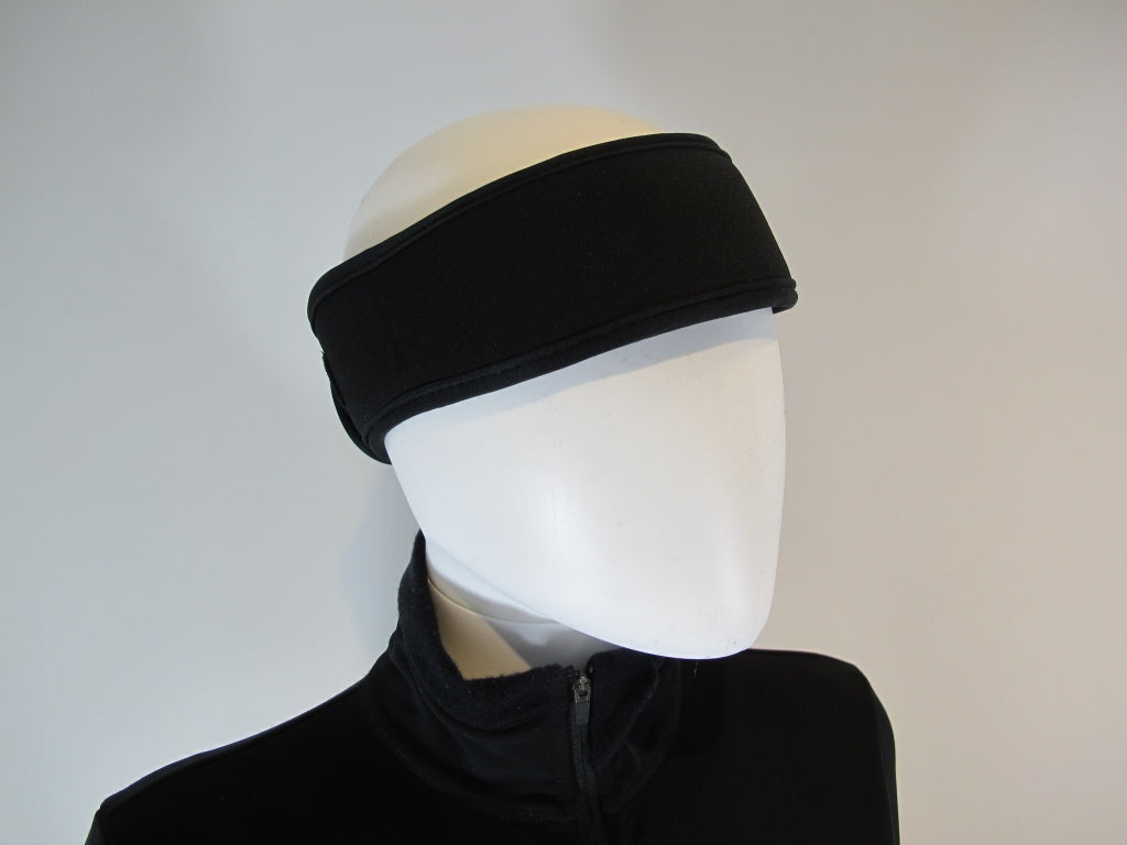 Ice H Headgear Neo Protective Headband with Velcro in Black. One Size - Accessories > Figure Skating Protection
