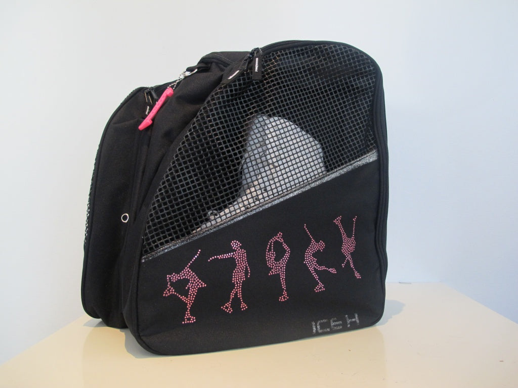 Ice H Skate Backpack Style Rhinestone Carry Bag - Accessories > Skate Bags