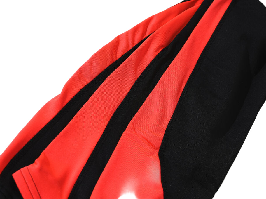 Jiv Sport Boost Leggings in Black & Coral