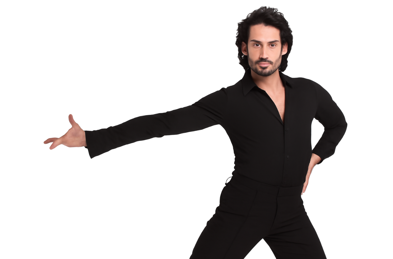 Intermezzo 31077 Men’s Bodysuit in Black - Size AXXXL - Clothing > Figure Skating Tops