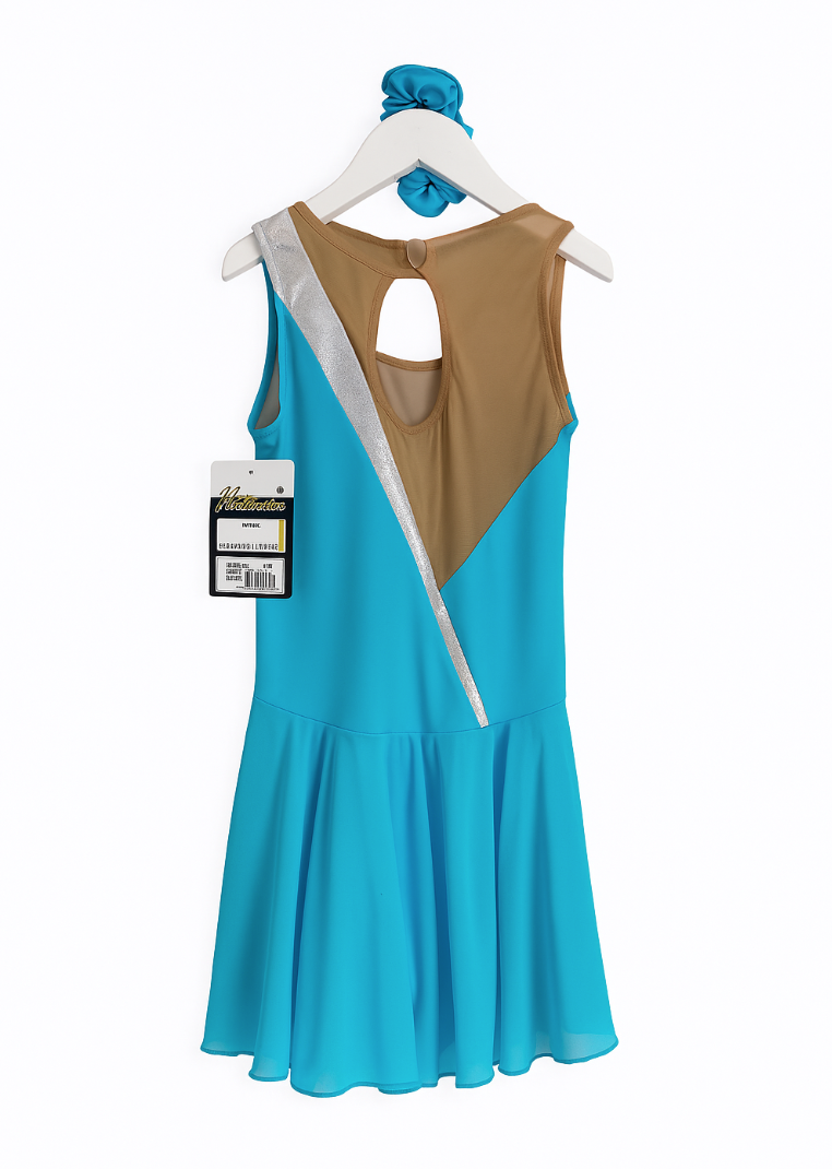 Intermezzo 31411 Skating Dress in Turquoise - Clothing > Figure Skating Dresses
