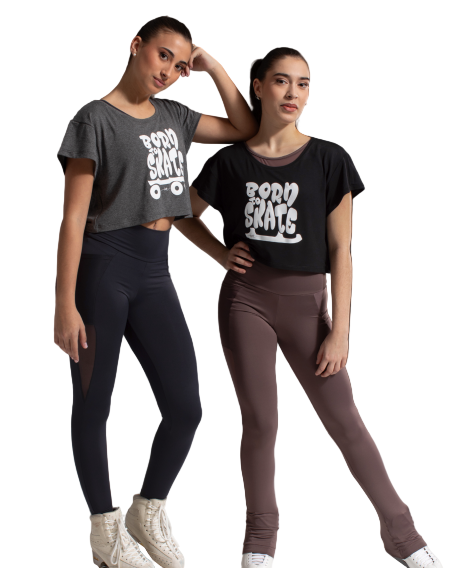 Intermezzo Davinia Cropped T-Shirt - Clothing > Figure Skating Tops