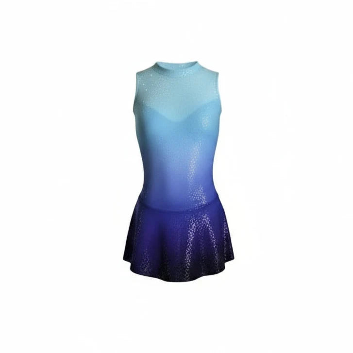 Intermezzo Ice Skating Dress 31360 in Celeste - Age 10 - Clothing > Figure Skating Dresses