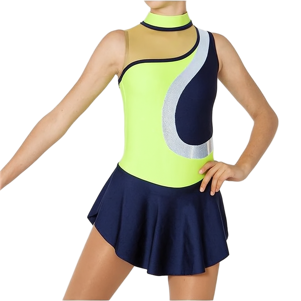 Intermezzo Ice Skating Dress 31505 in Green - Age 10 - Clothing > Figure Skating Dresses