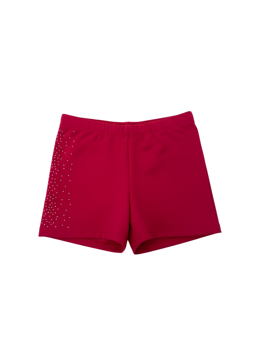 Intermezzo Pink Crystal Shorts - Clothing > Figure Skating Leggings