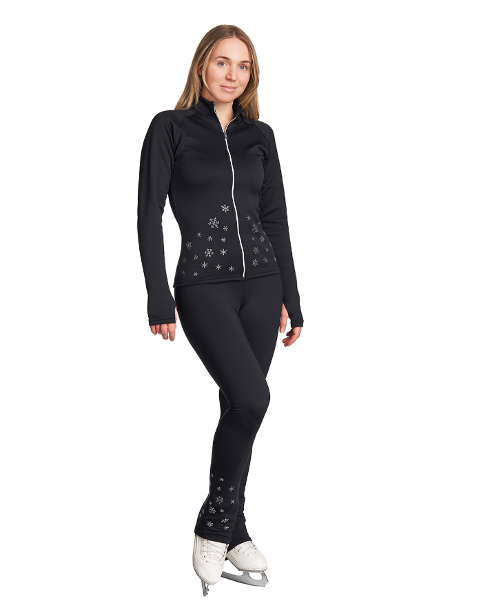 Jiv Snowflake Jacket and Leggings - Choice of Sizes - Adult XS / Jacket and Leggings Set / Black - Clothing > Figure