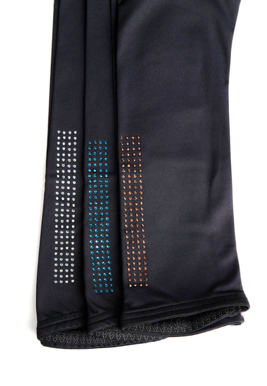 Jiv Sport Dynamic Leggings - 150cm (Child) / Black and Turquoise - Clothing > Figure Skating Leggings