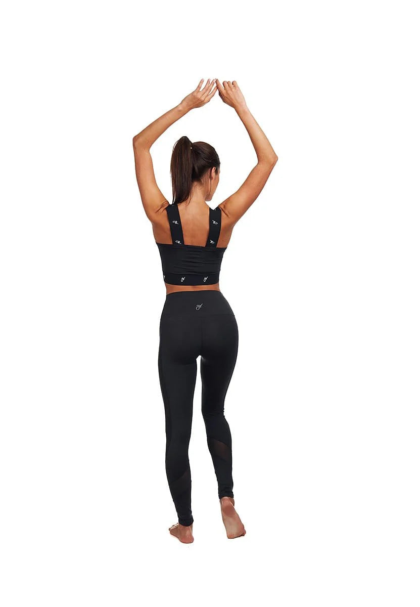 Jiv Sport ER Radionova Crop Top in Black