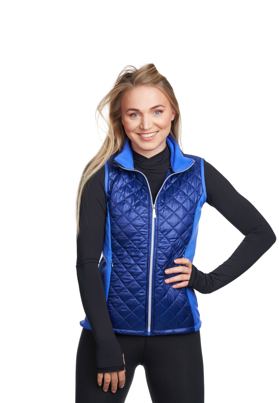 JIV Sport Fortis Skating Gilet in Blue - Clothing > Figure Skating Jackets