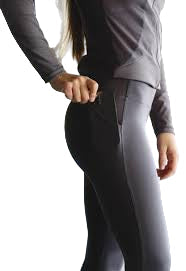 Jiv Sport Heli Leggings in Grey - 110 - Clothing > Figure Skating Leggings
