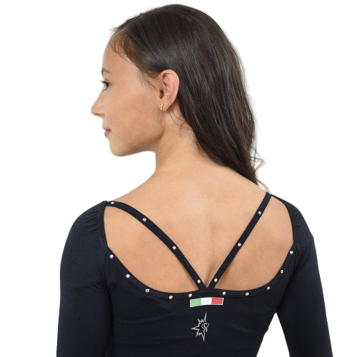 Karisma Titta Skating Top - Black / Child Medium - Clothing > Figure Skating Tops
