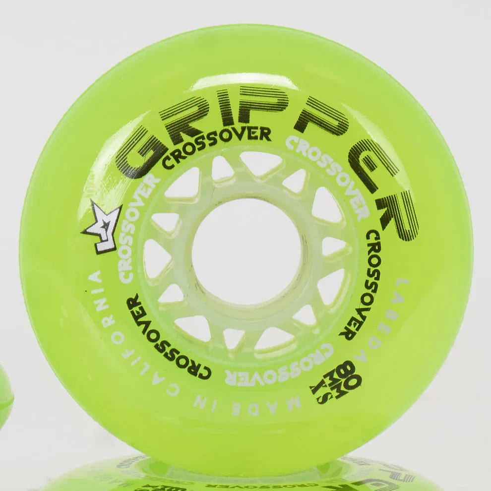 Labeda Gripper Inline Hockey Wheels- Indoor Pack of 4 - 80mm - Roller Skate Wheels