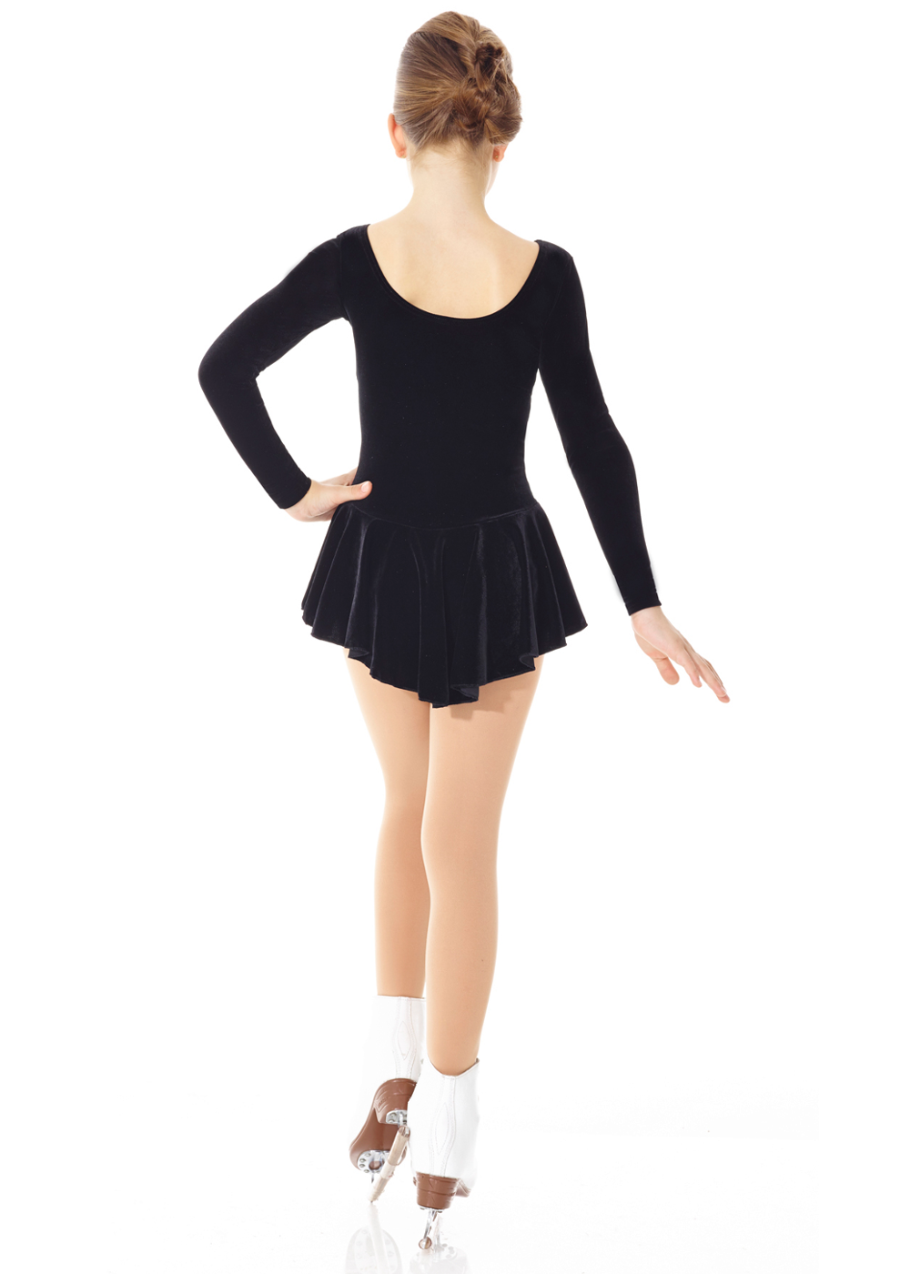 Mondor 2850 Examination Dress in Black Velvet - Childrens Sizes - Clothing > Figure Skating Dresses