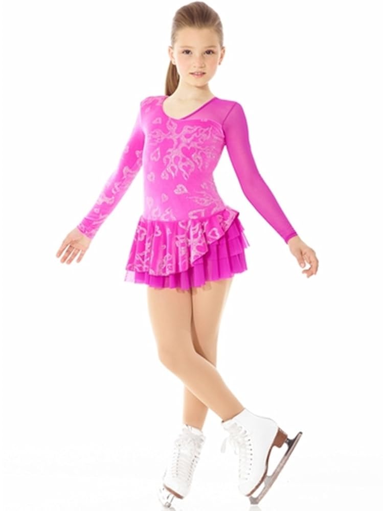 Mondor 2971 Velvet Mesh Skating Dress - Clothing > Figure Skating Dresses