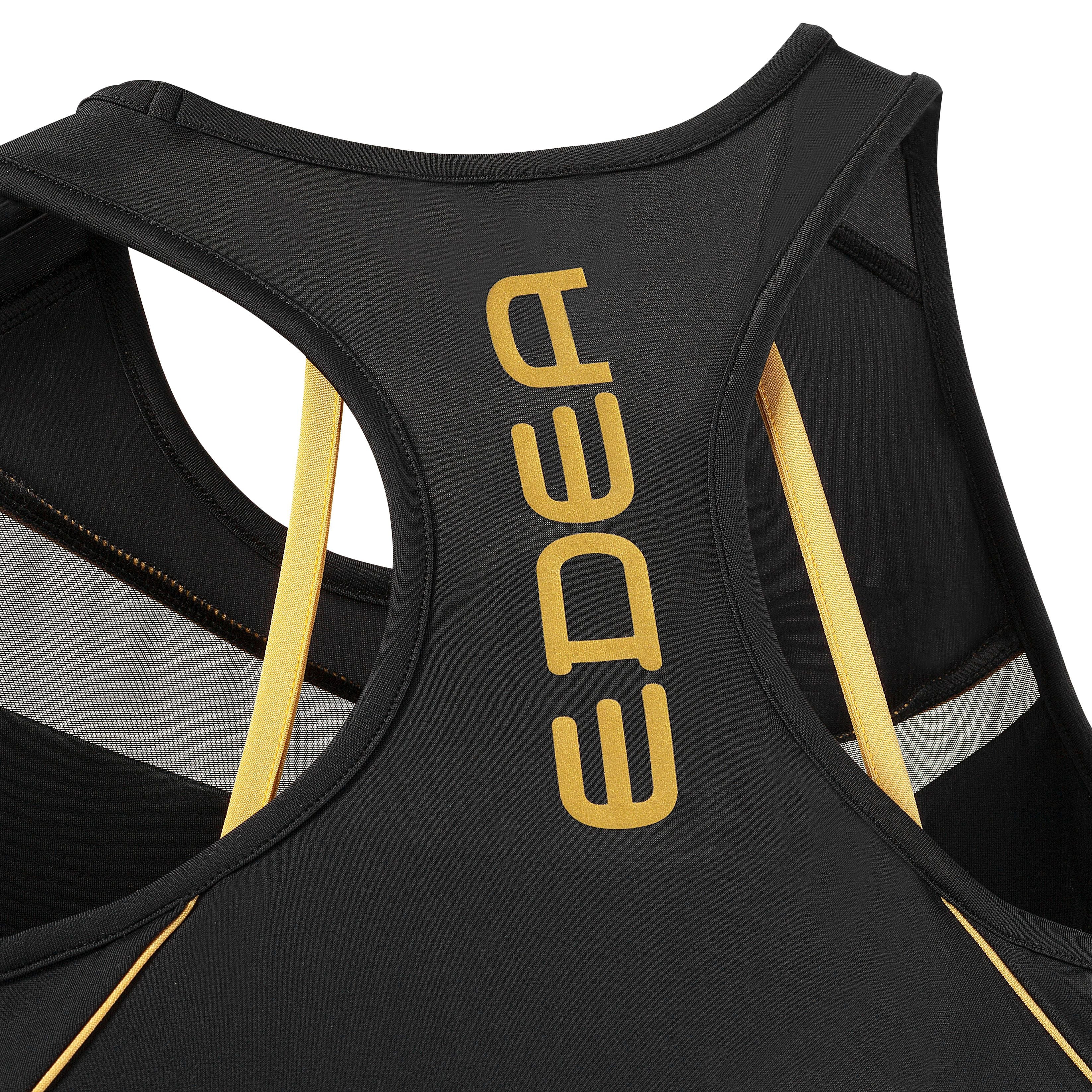 Edea Dream Gold Cropped Top Women Black XXS-L