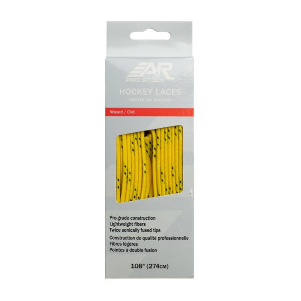Pro-Stock Laces Yellow Wax - 72 - Skate Accessories