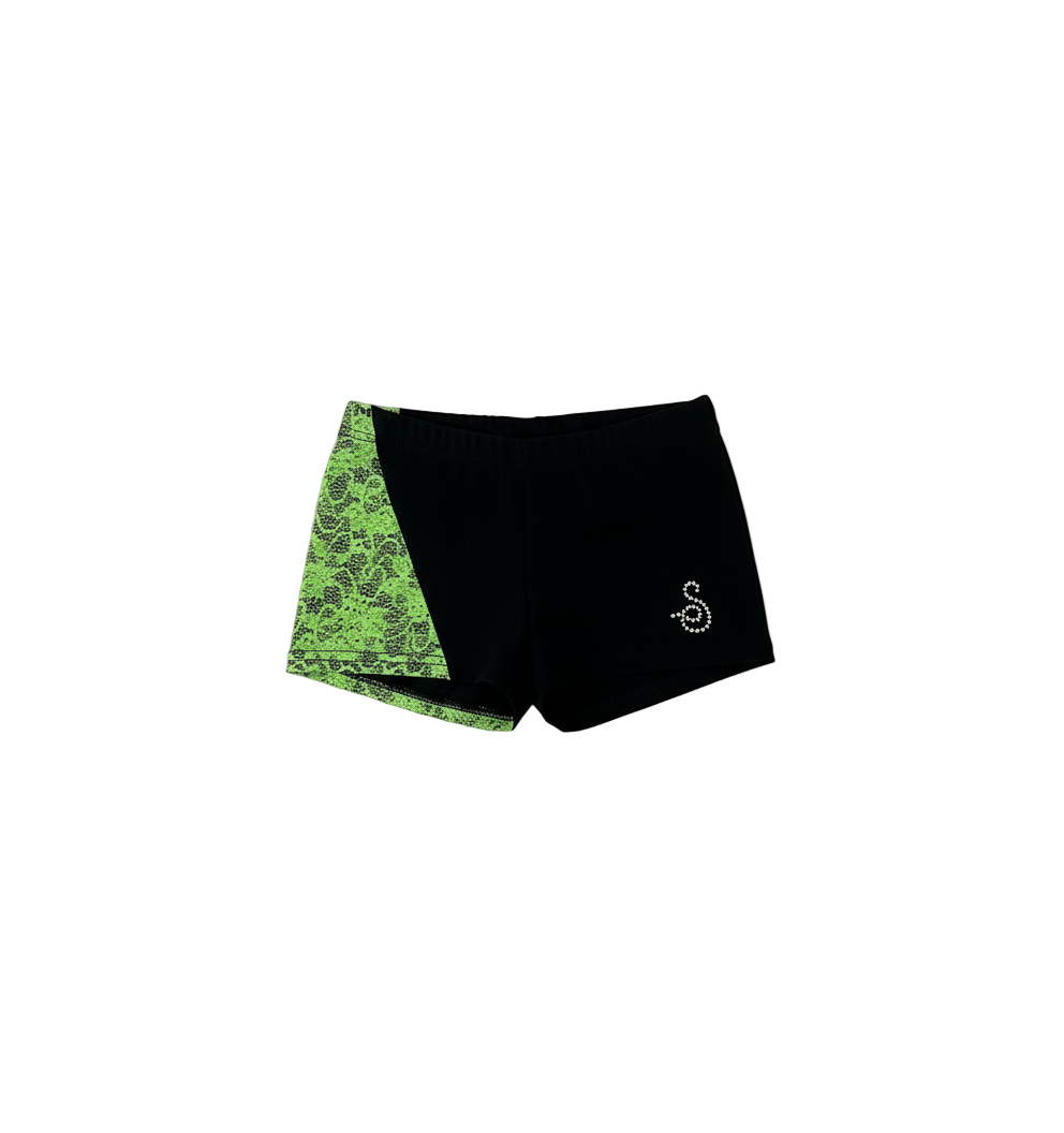 Sagester 449 Neon Lace Shorts - Clothing > Figure Skating Leggings