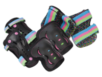 SFR Essential Triple Pad Set Disco (kids) - Small - Figure Skating