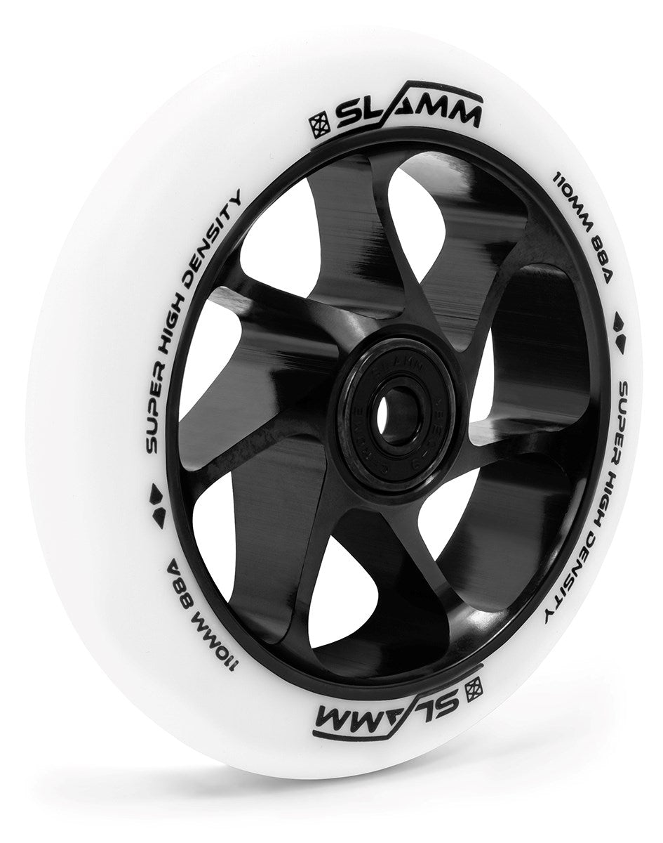 Slamm 110MM Team Wheel - White/Black - Scooter