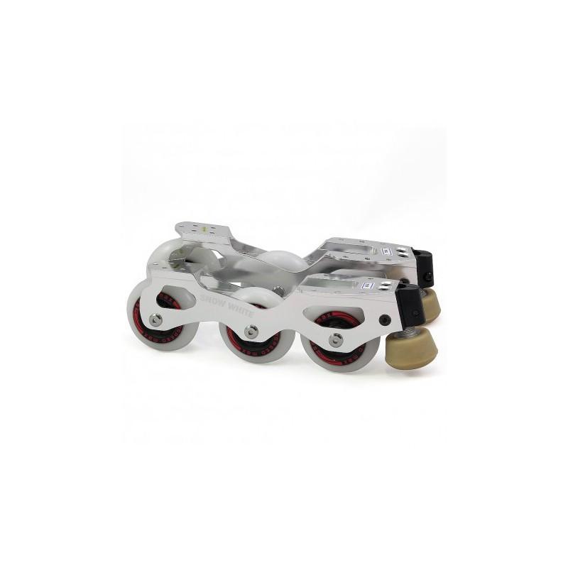 Snow White Off Ice Plates Complete Kit - Roller Skate Wheels