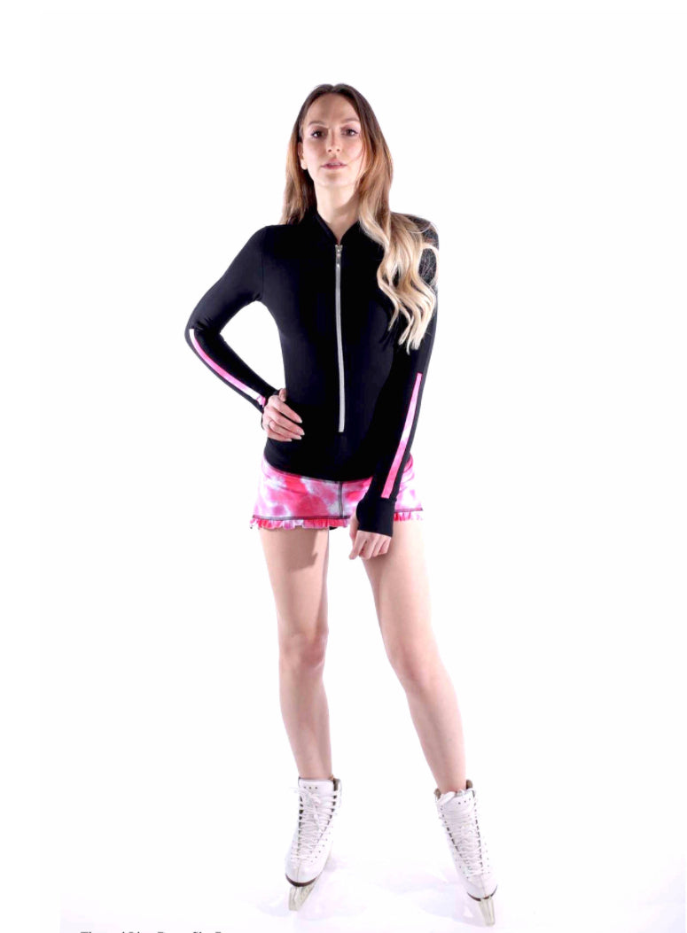 Thuono Linx Dress - Black/Sky Rosa - Clothing > Figure Skating Dresses