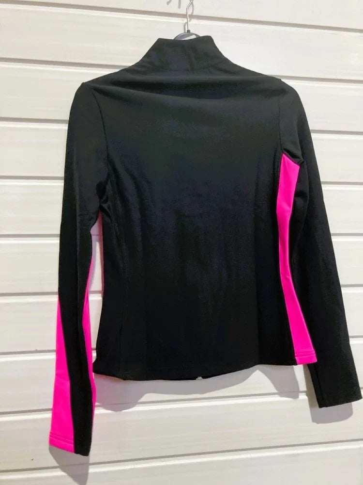 Thuono Performance Jacket Black & Pink - Adult Medium - Clothing > Figure Skating Jackets