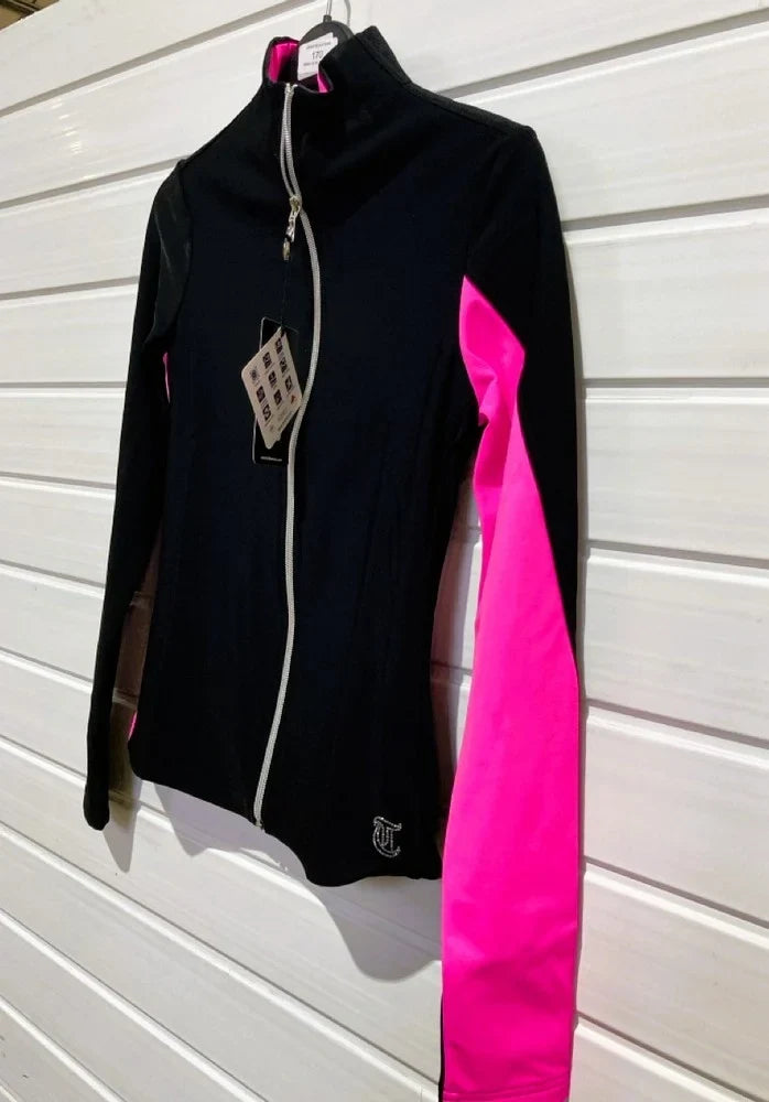 Thuono Performance Jacket Black & Pink - Adult Medium - Clothing > Figure Skating Jackets