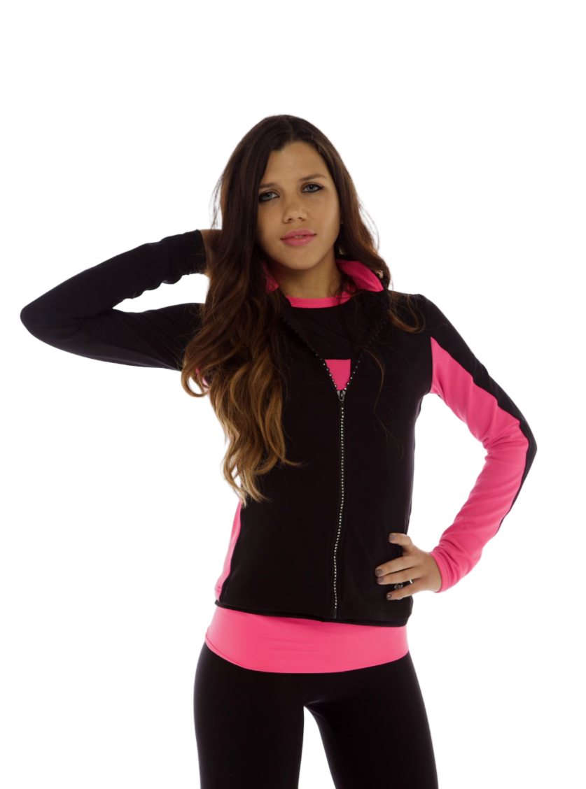 Thuono Performance Jacket Black/ Popstar - 1 - Clothing > Figure Skating Jackets