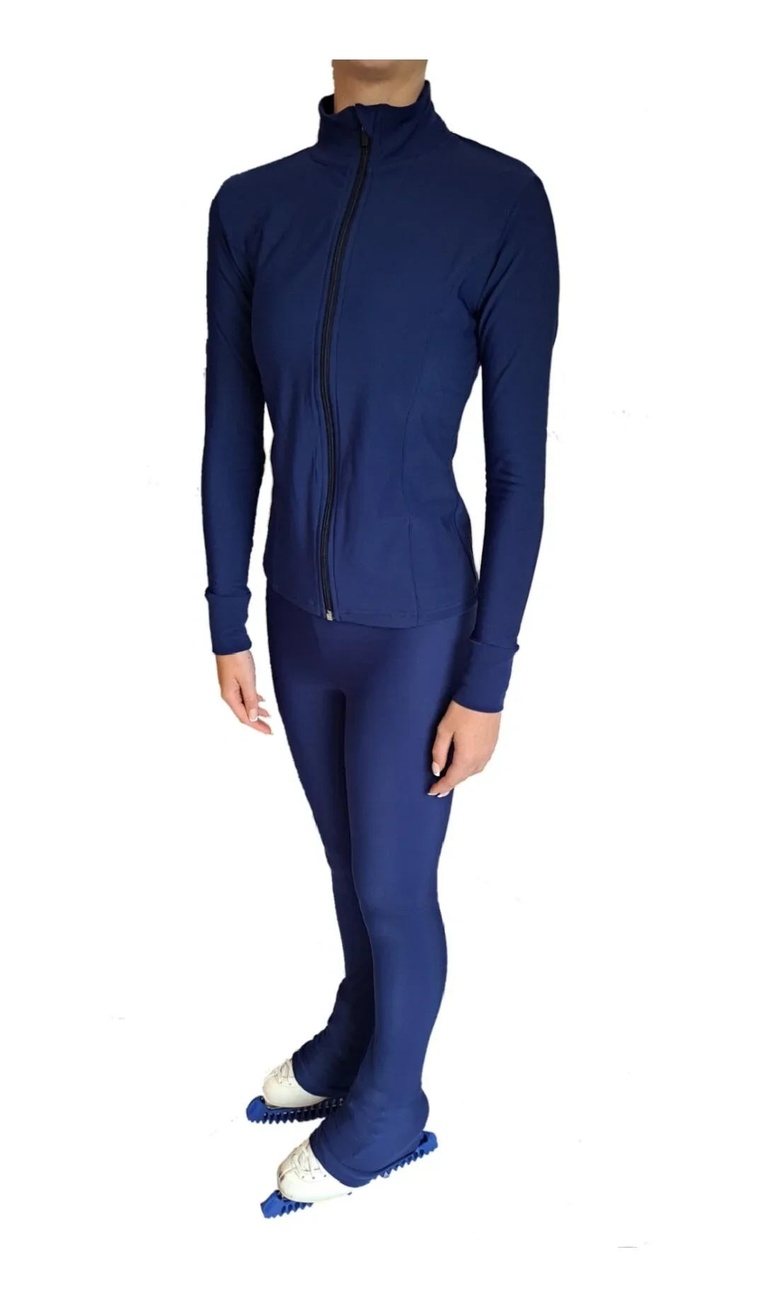 Two Birds London Set in Midnight - Rhinestud Design - Clothing > Figure Skating Leggings