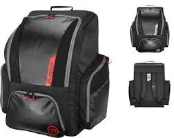 Warrior Pro Roller Wheeled Ice Hockey Backpack - Black/Red - Ice Hockey Bags