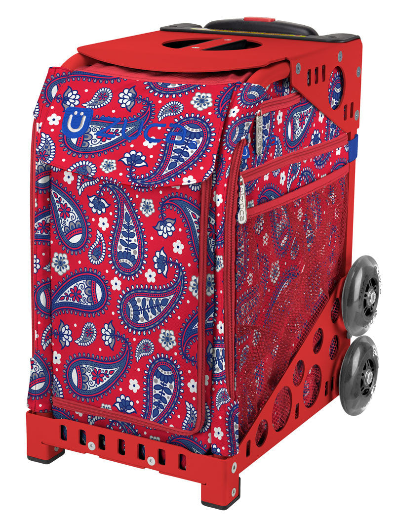 Zuca Rolling Skates Bag Paisley In Red Insert Only - Insert Only - Zuca Bags