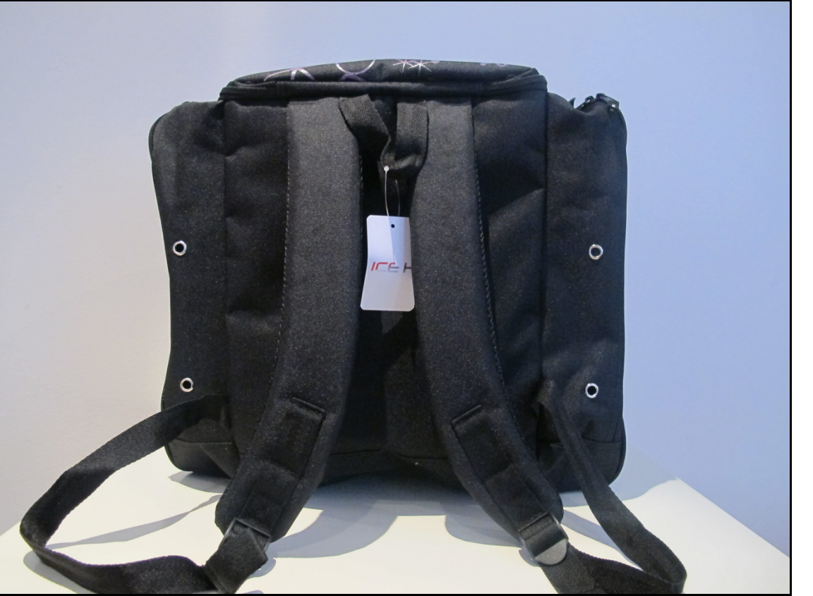 Ice H Skate Backpack Style Glitter Print Carry Bag