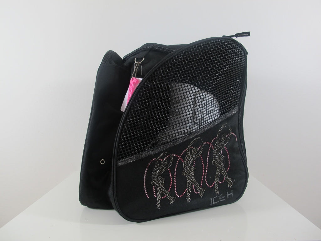 Ice H Skate Backpack Style Rhinestone Carry Bag