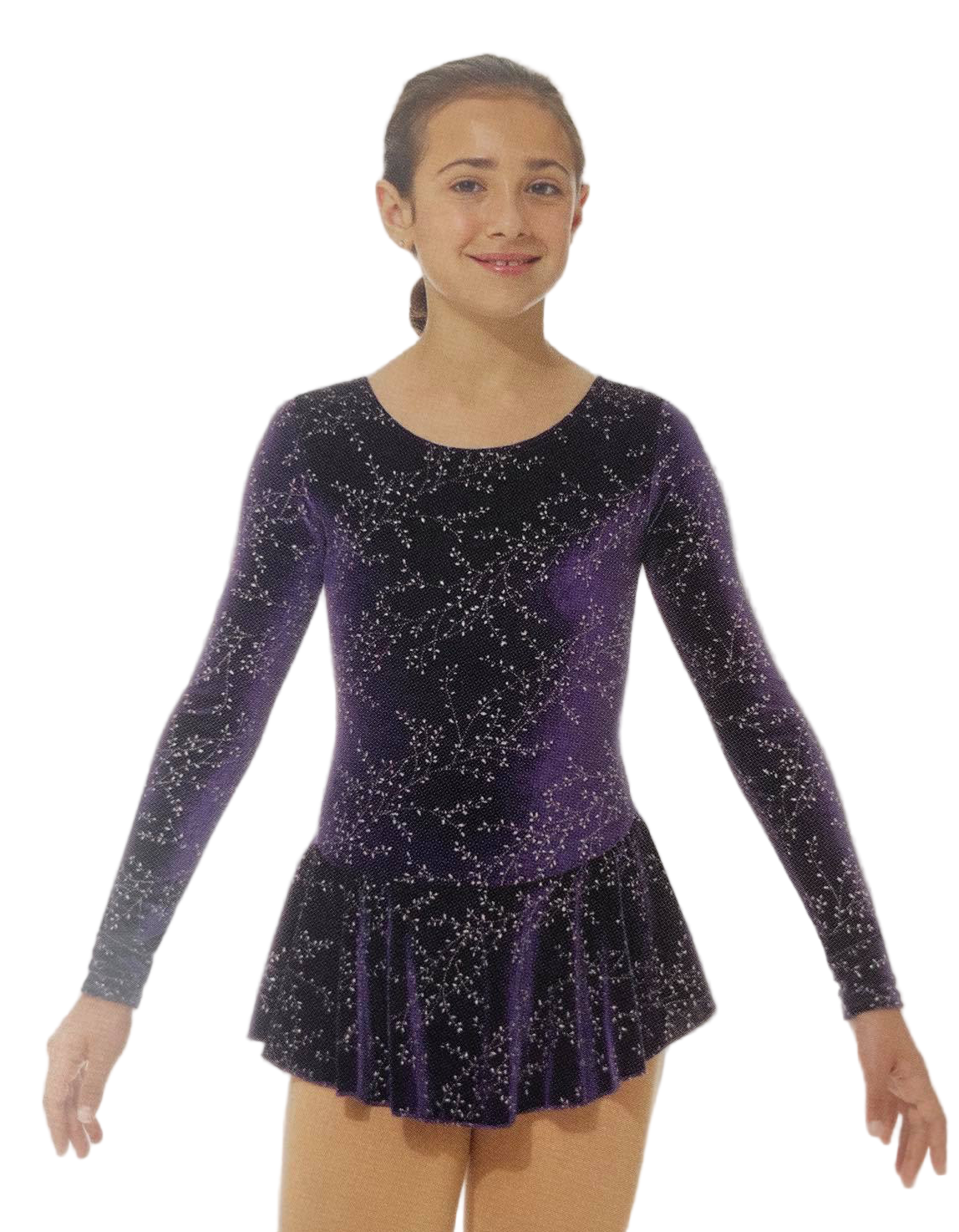 2767 Ice Skating Dress by Mondor in Purple.