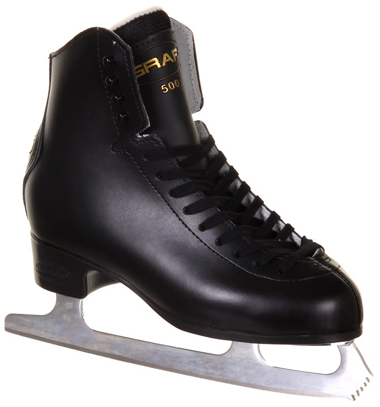 Graf 500 Ice Skates in Black Sizes Junior UK10 - Adults UK5