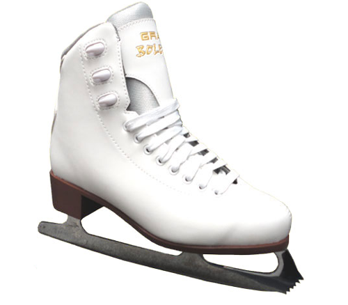 Graf Bolero Ice Skates in White 6uk - 8uk