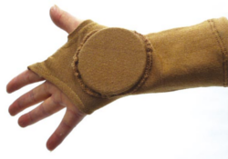 Padded Gloves for Ice Skating in Beige by Jerry's
