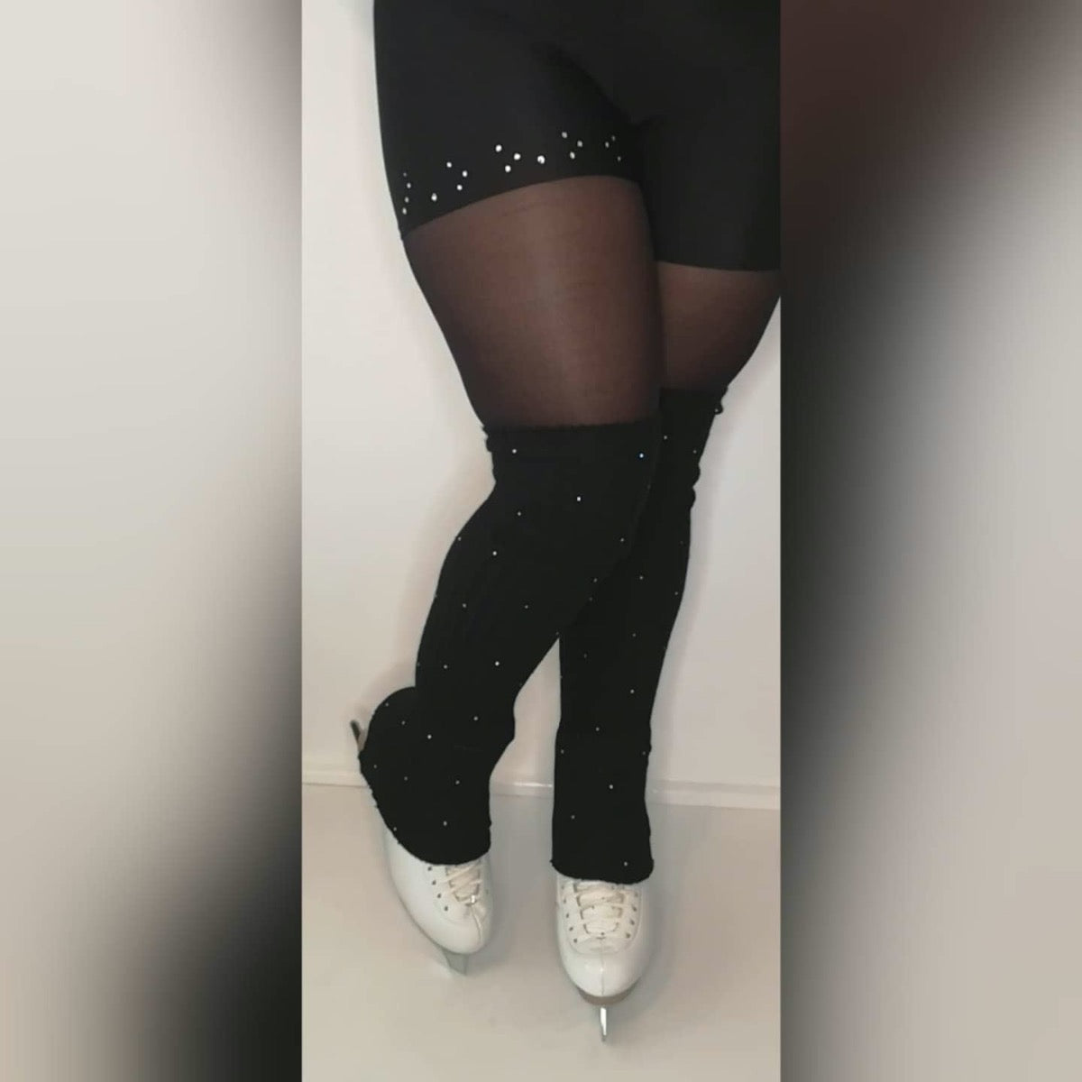 Sleek Edge AB Crystal Studded Skating Leg Warmers