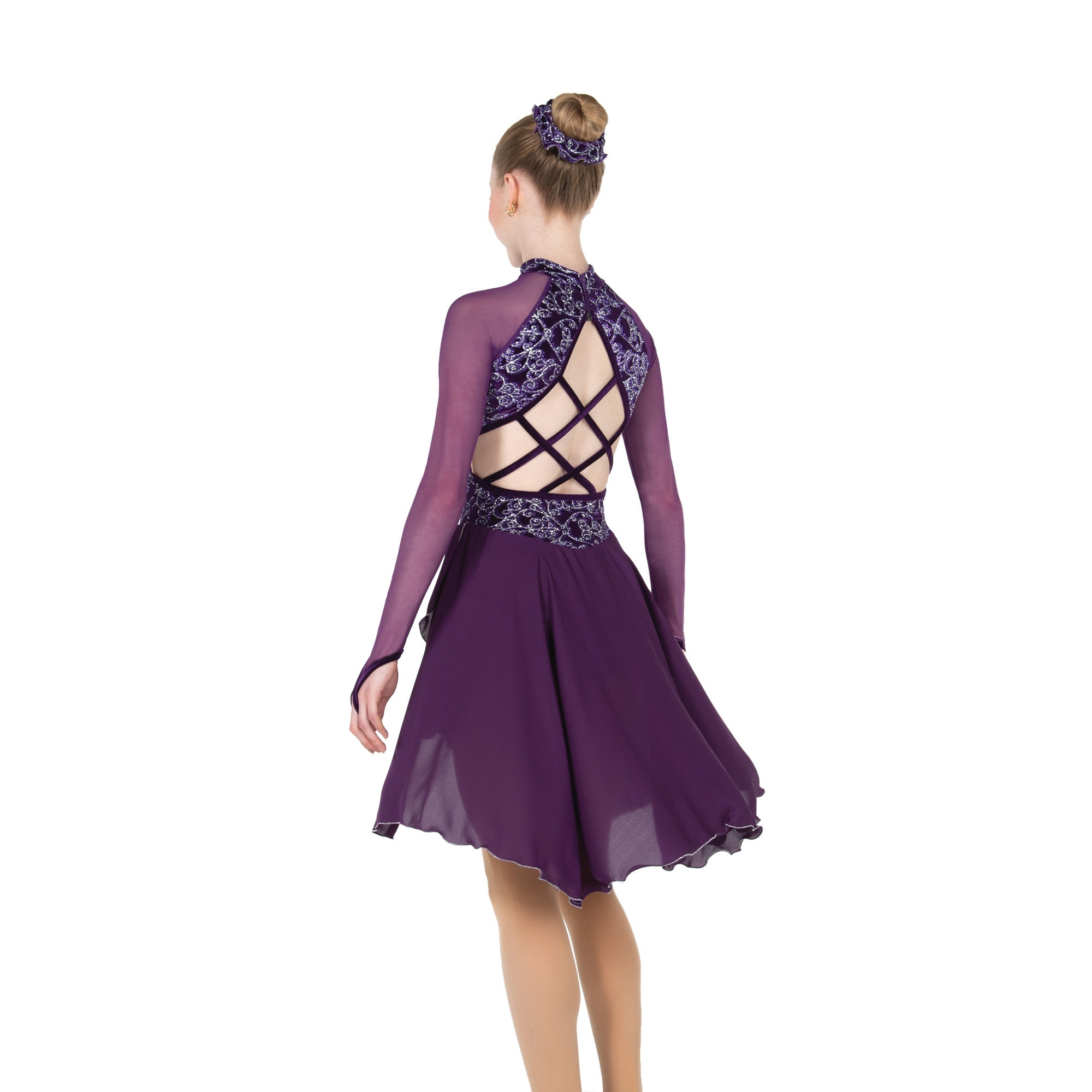 100 Trellistep Dance Dress in Purple by Jerry's