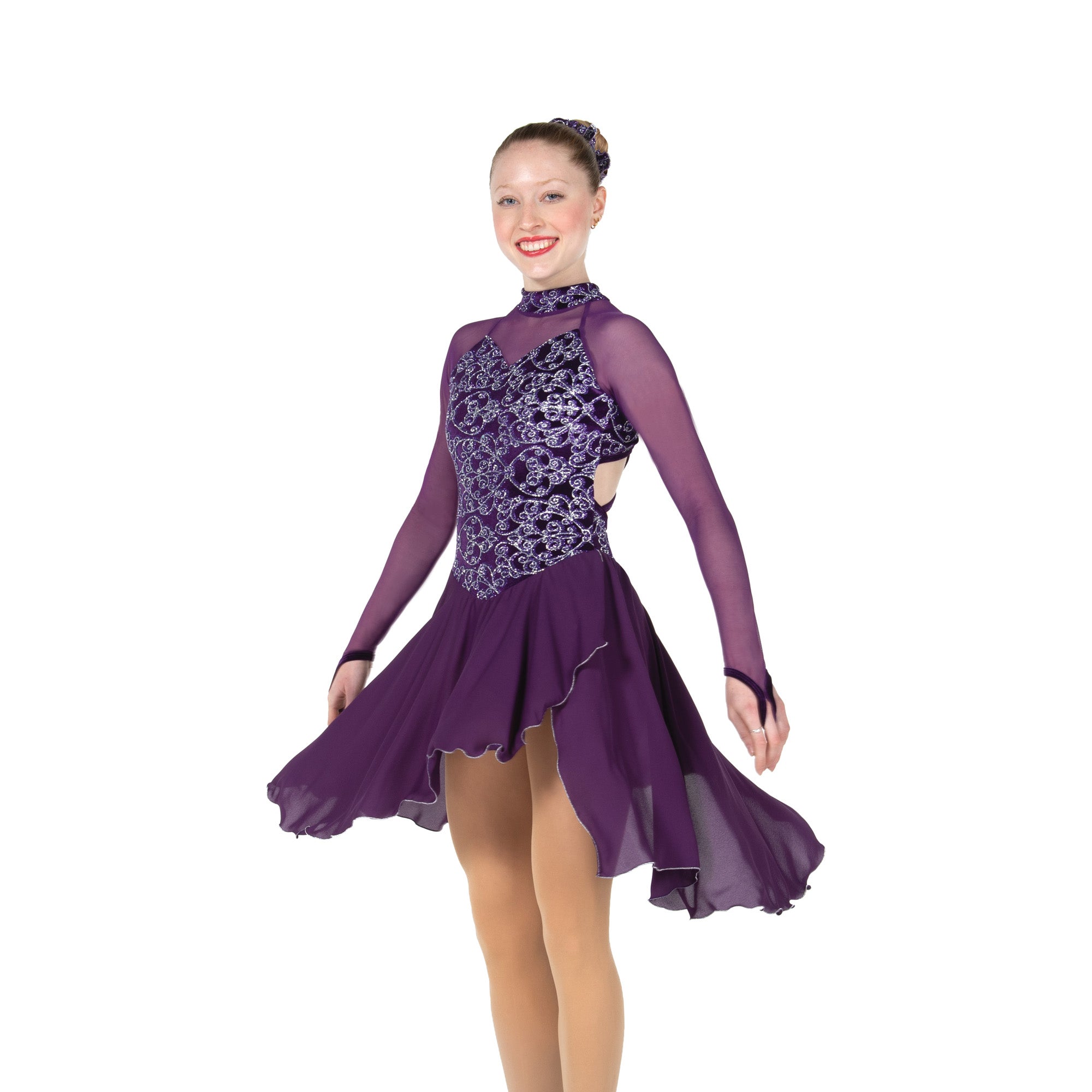 100 Trellistep Dance Dress in Purple by Jerry's