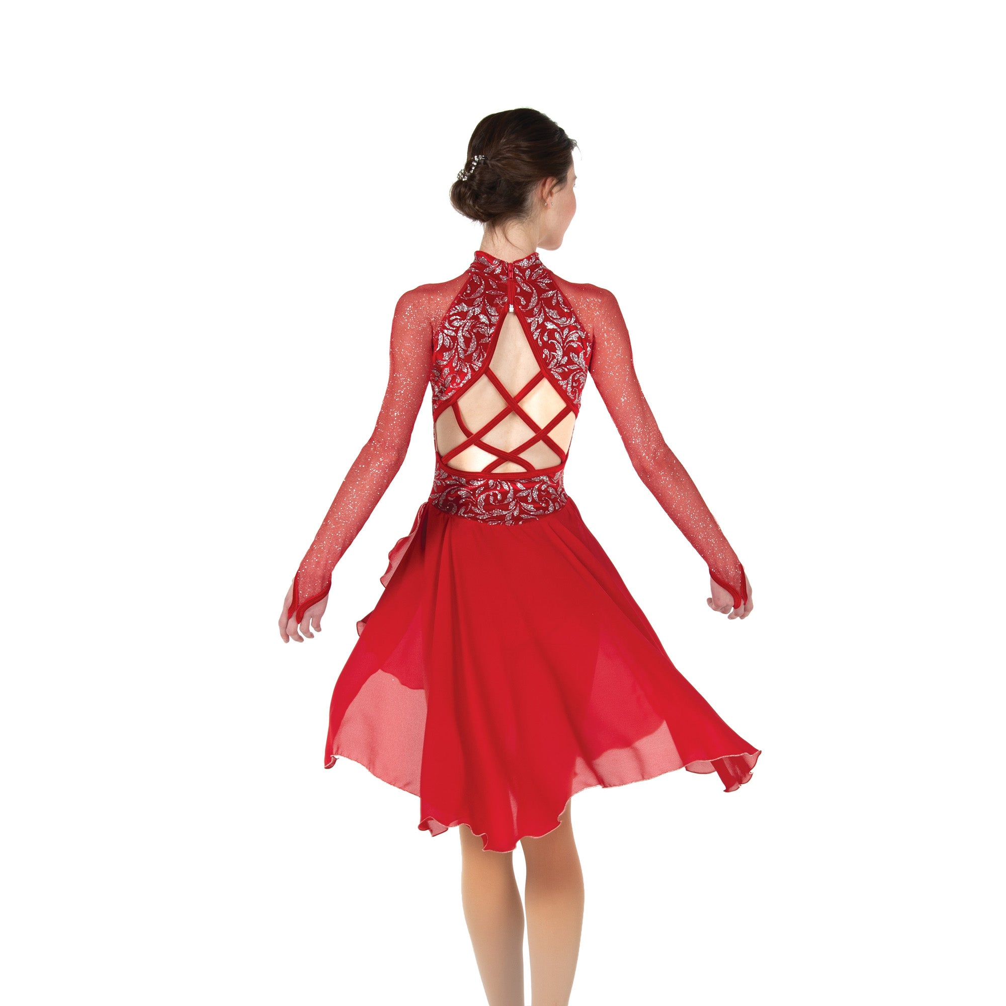 100 Trellistep Dance Dress in Red by Jerry's
