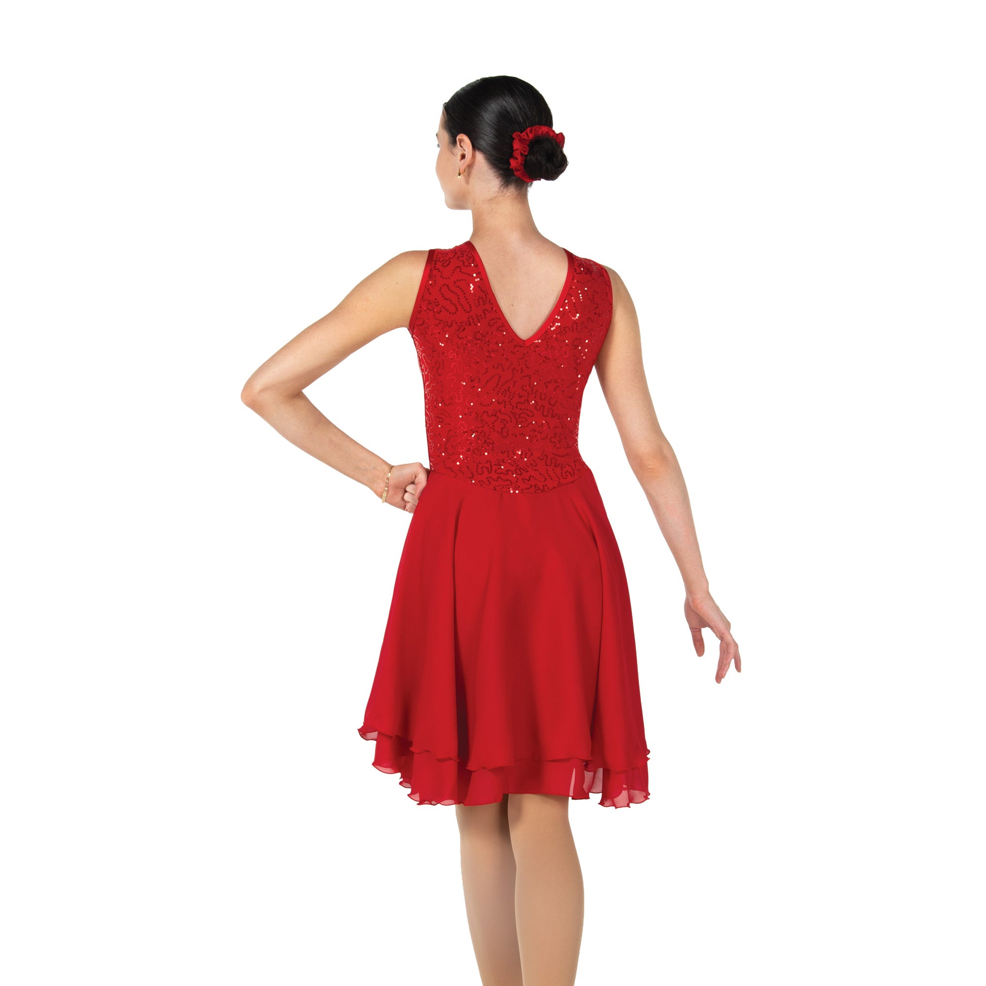 111 Dancerella Dance Dress in Flame Red by Jerry's