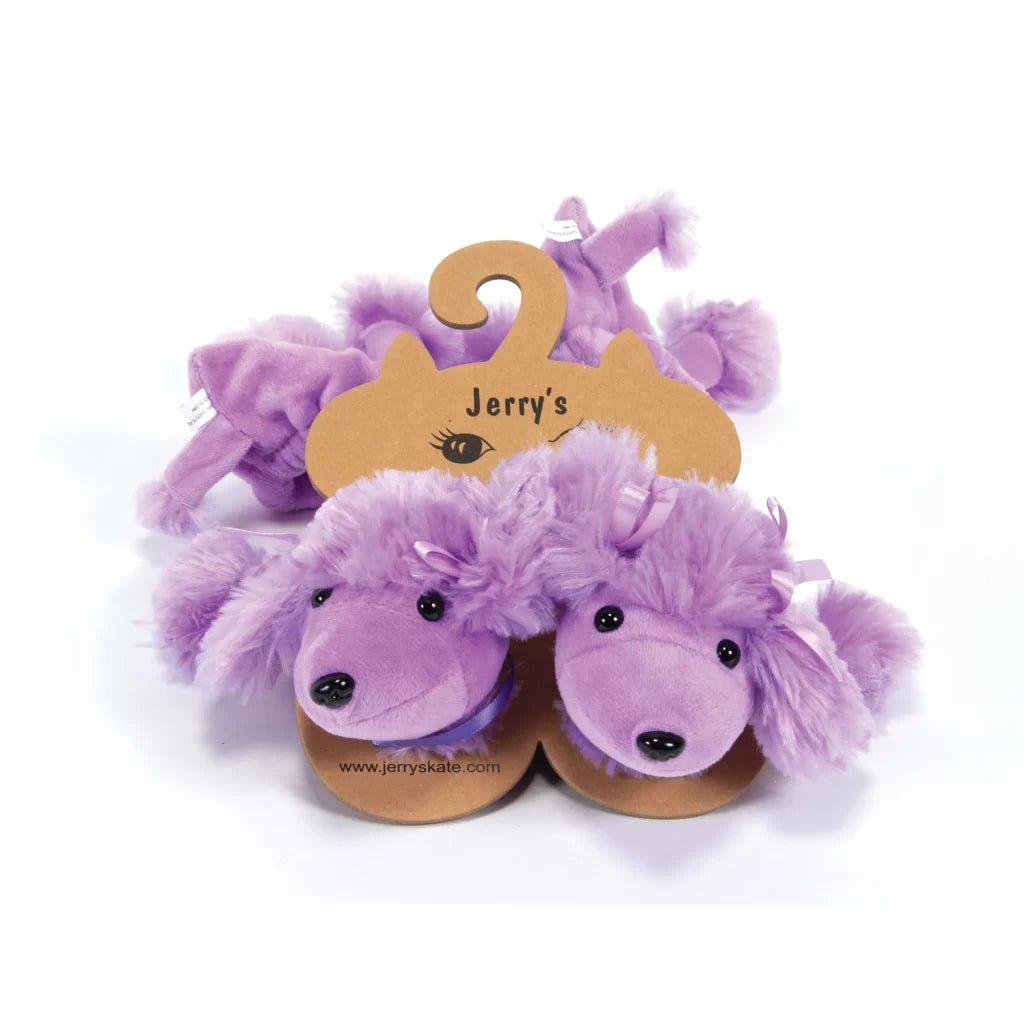 Ice Skate Blade Covers in Purple Poodle Design by Jerry's