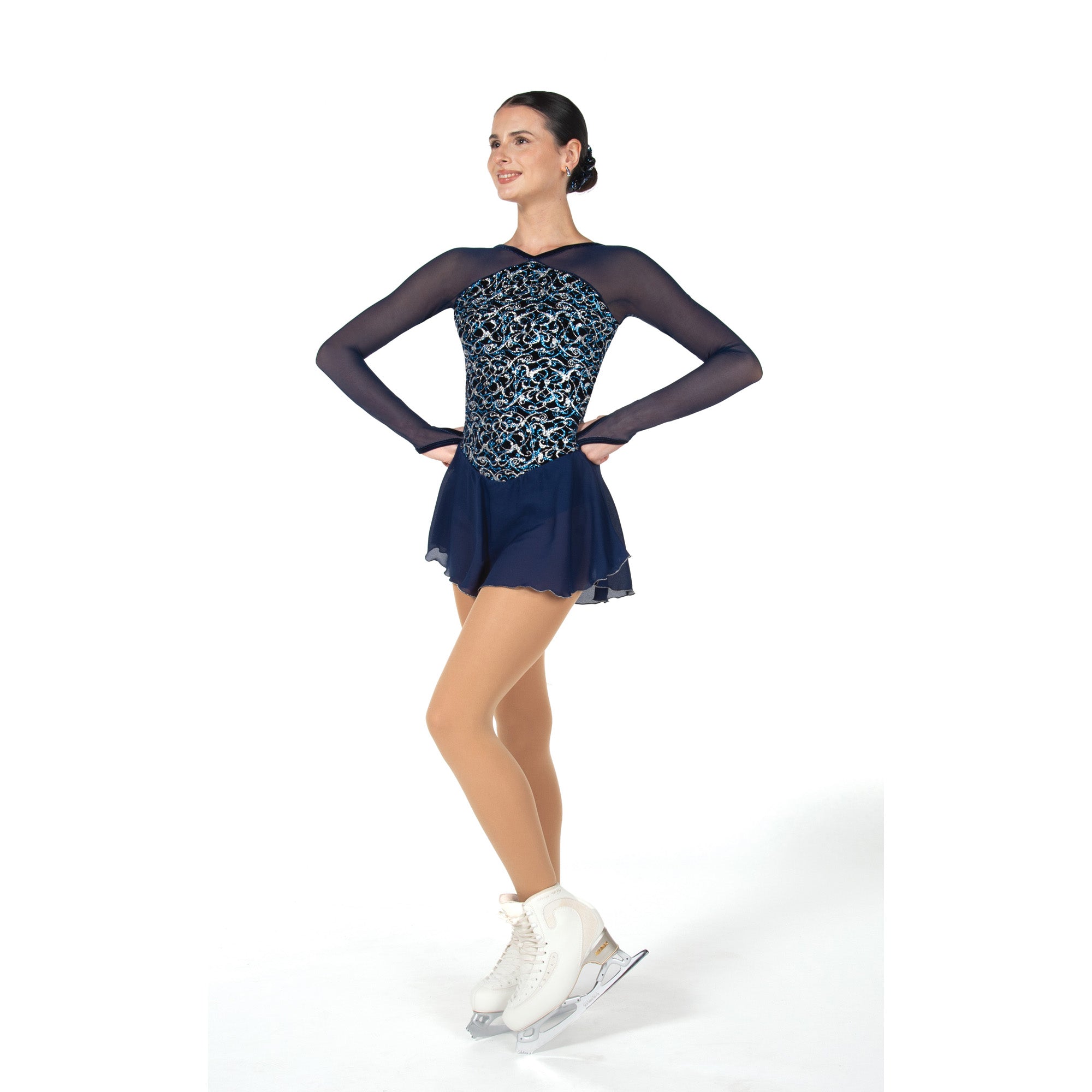 12 Vignette Skating Dress in Navy Blue by Jerry's