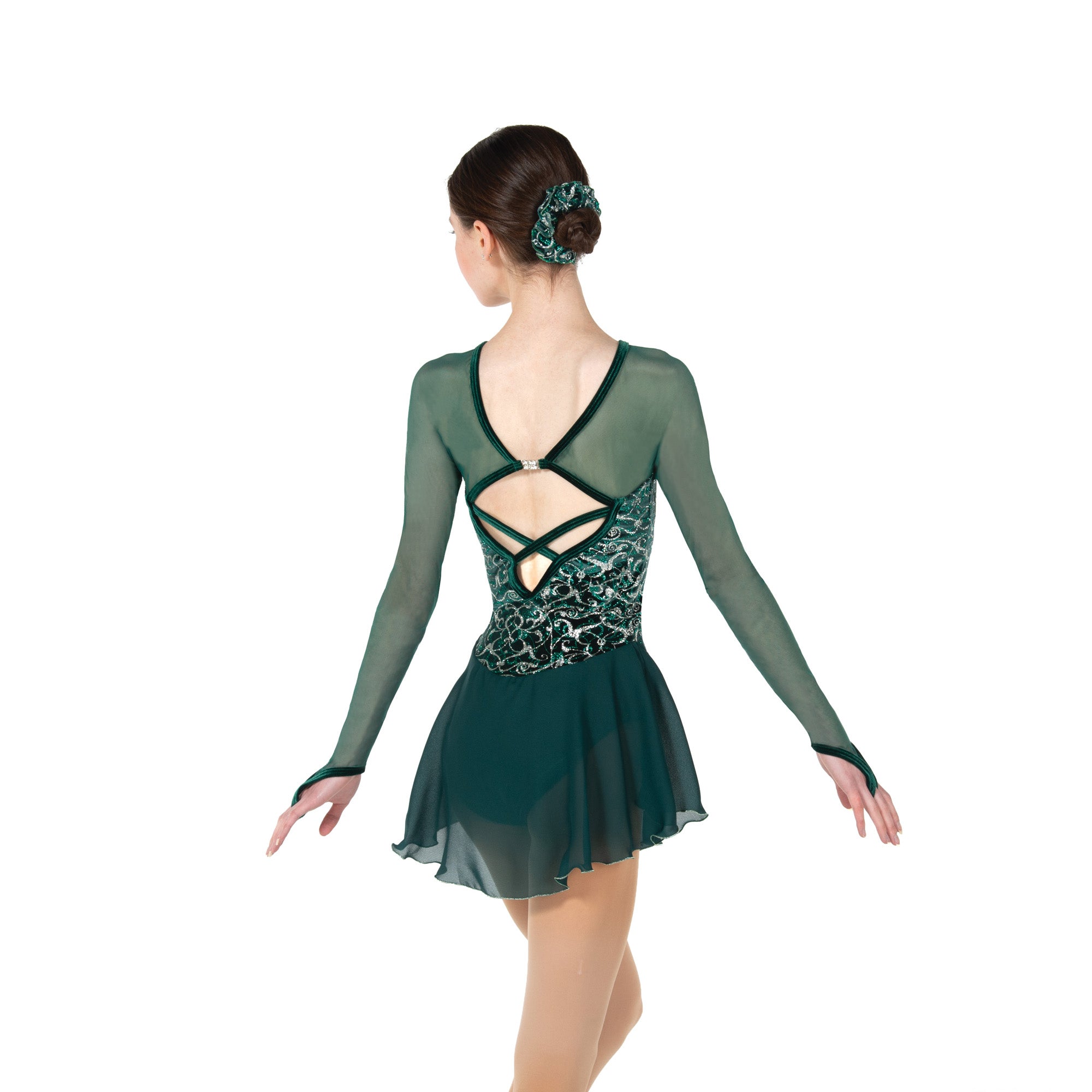 12 Vignette Skating Dress in Pine Green by Jerry's