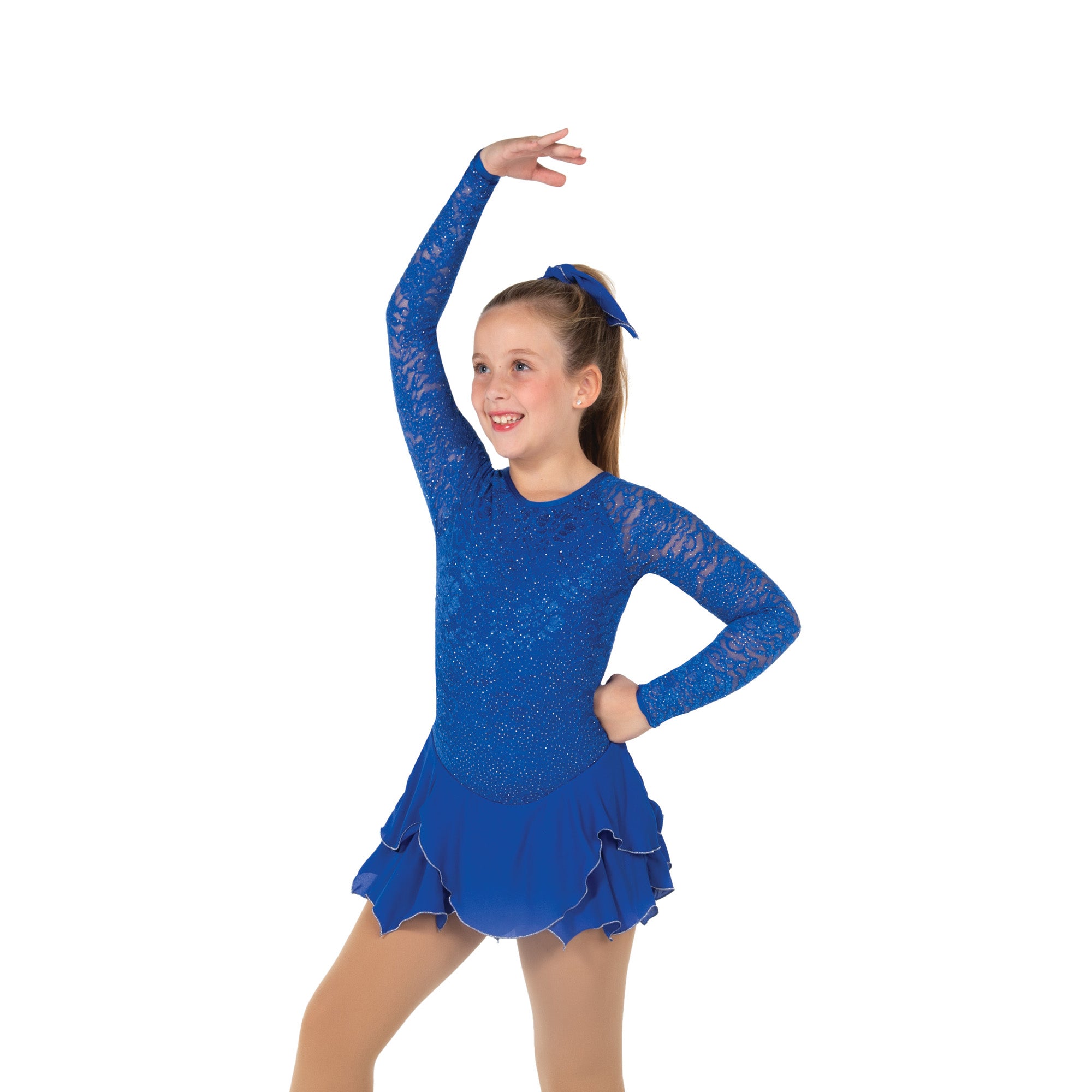 142 Tulip Lace Skating Dress in Royal Blue by Jerry's