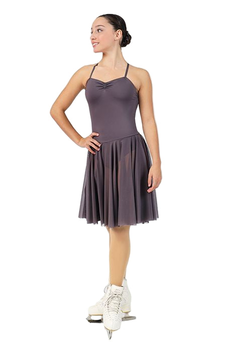 1451 Mondor Essential Ice Skating Dress in Grape - Adult Small - Clothing > Figure Skating Dresses