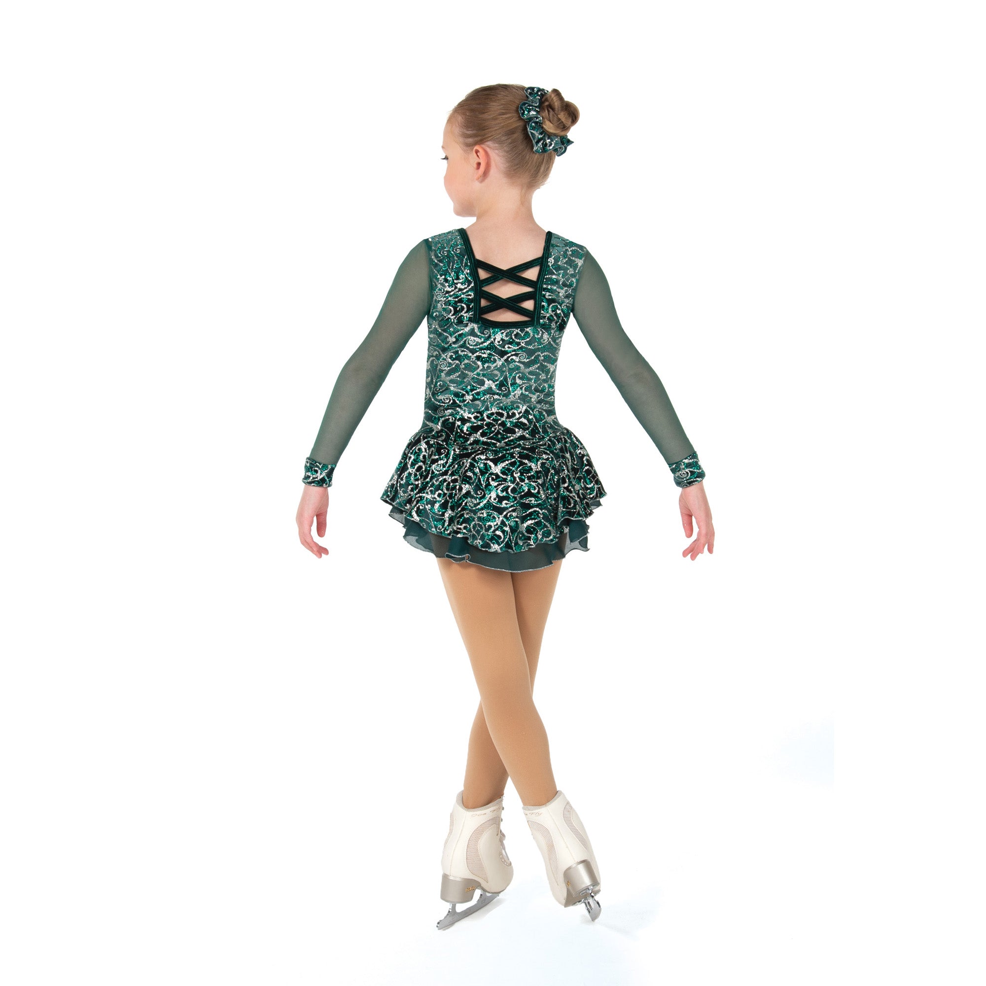 153 Field of Emeralds Skating Dress by Jerry's