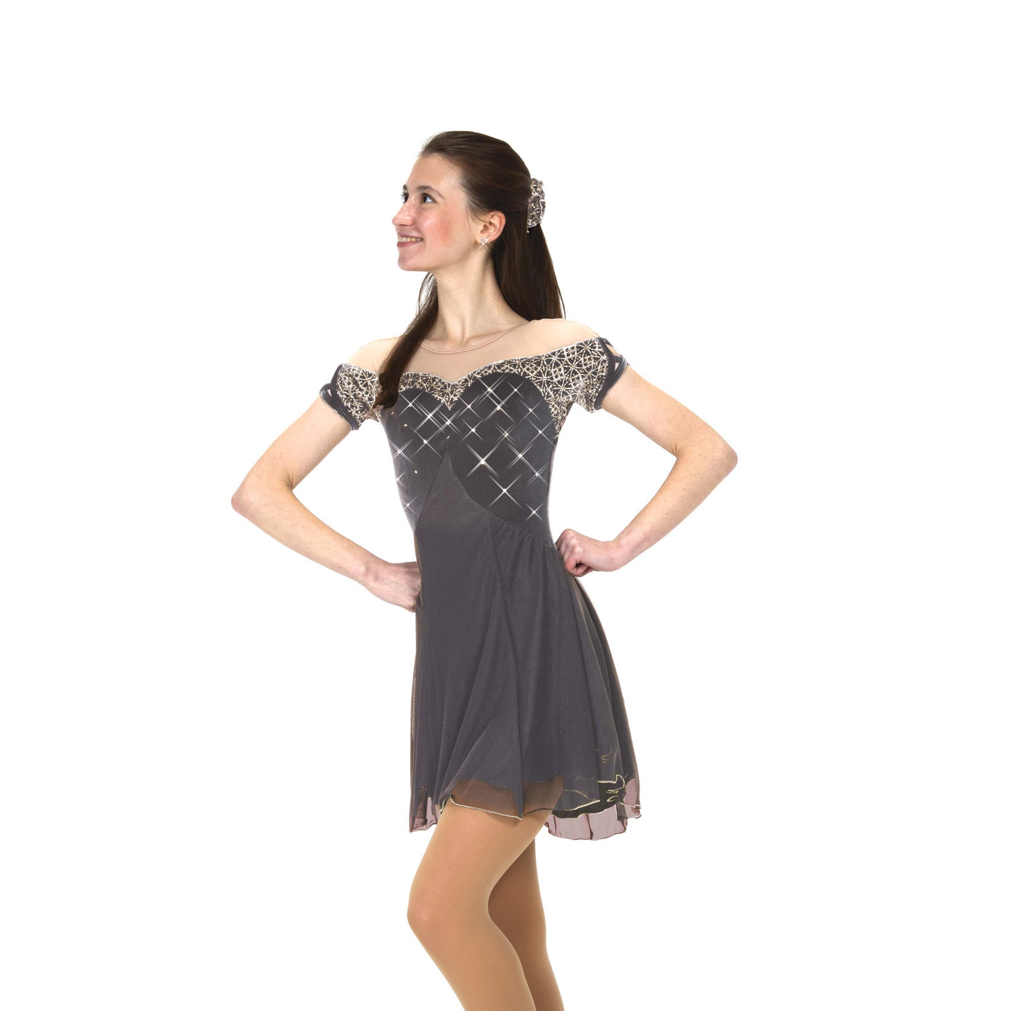 19 Graceful Skating Dress in Silver Grey by Jerry's